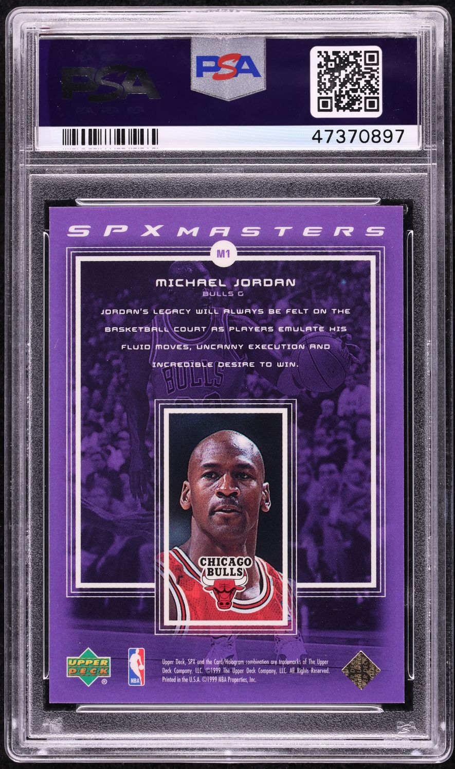 1999 SPx Masters Michael Jordan #M1 PSA 10 GEM MINT