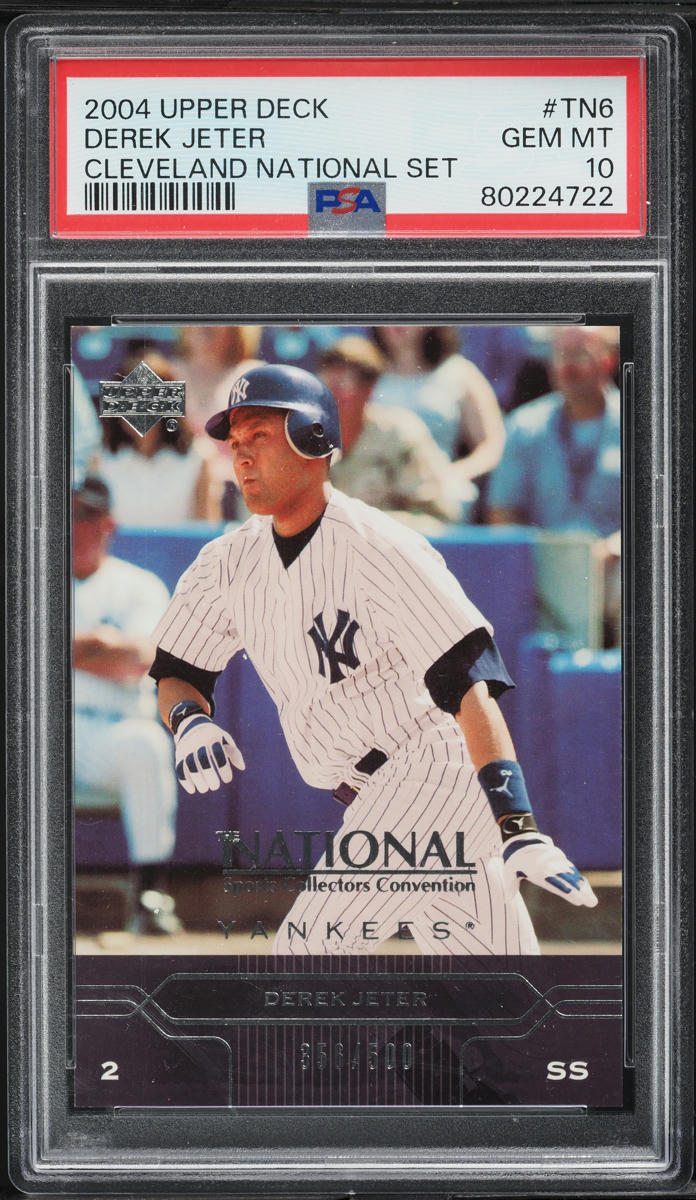 2004 Upper Deck Cleveland National Set Derek Jeter /500 #TN6 PSA