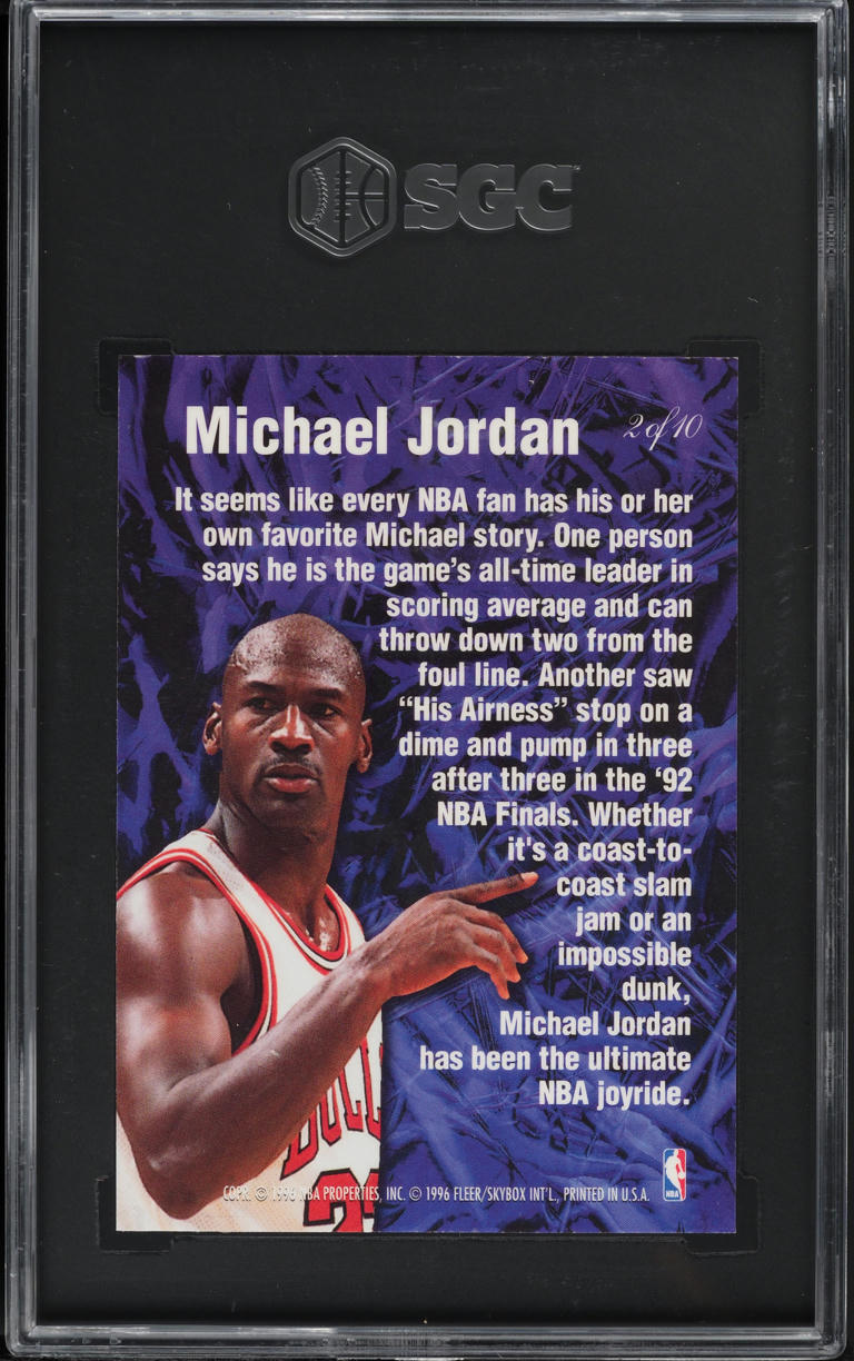 1995 Flair Anticipation Michael Jordan #2 SGC 9 MINT