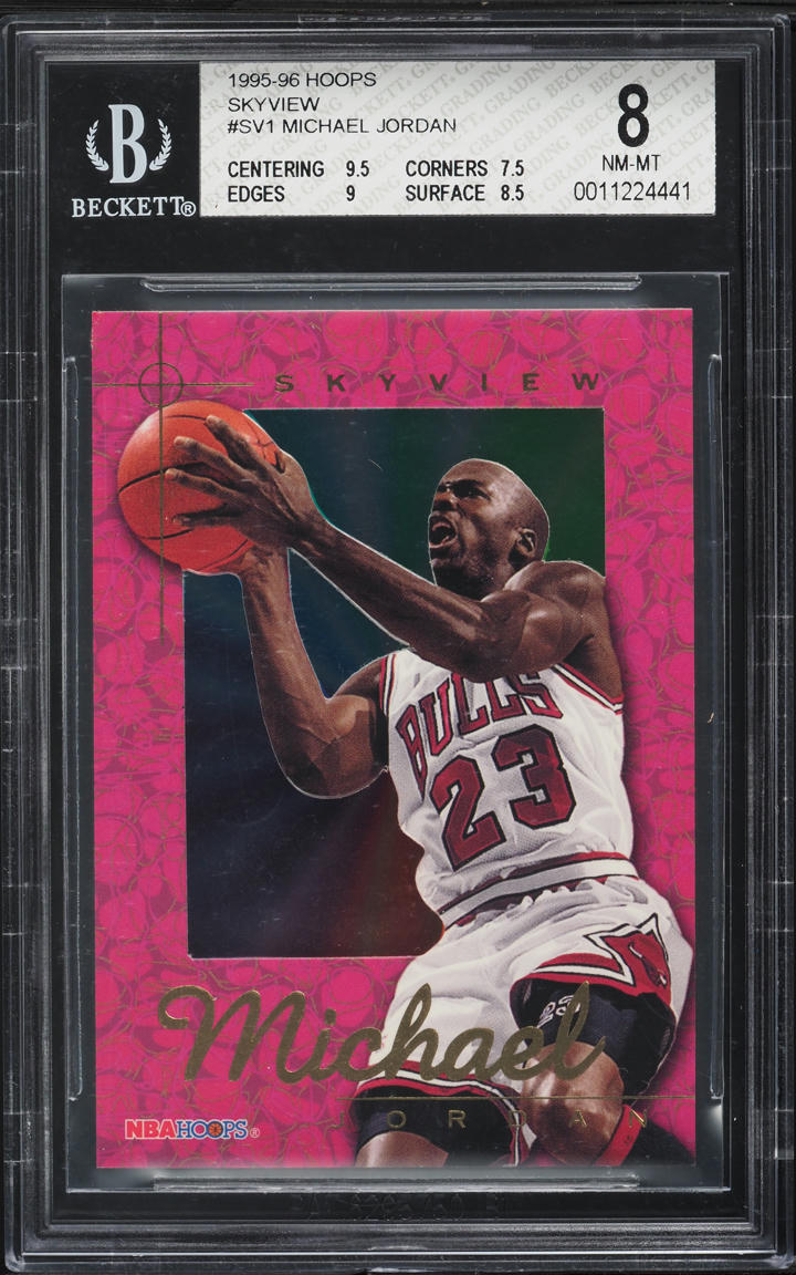 1995 Hoops Skyview Michael Jordan #SV1 BGS 8 NM-MT