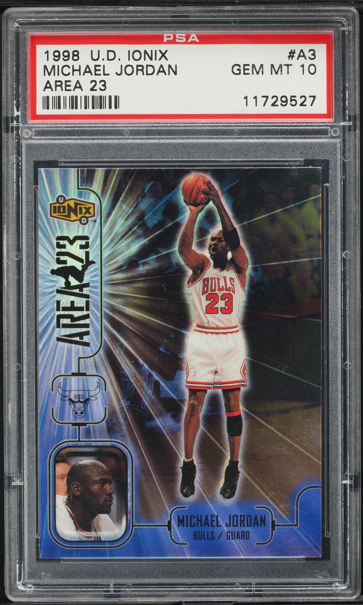 1998 Upper Deck Ionix Area 23 Michael Jordan #A3 PSA 10 GEM MINT