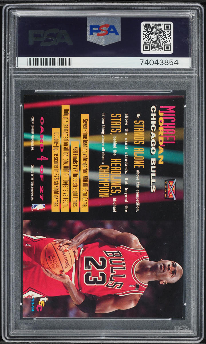 1993 Stadium Club Beam Team Michael Jordan #4 PSA 8.5 NM-MT+