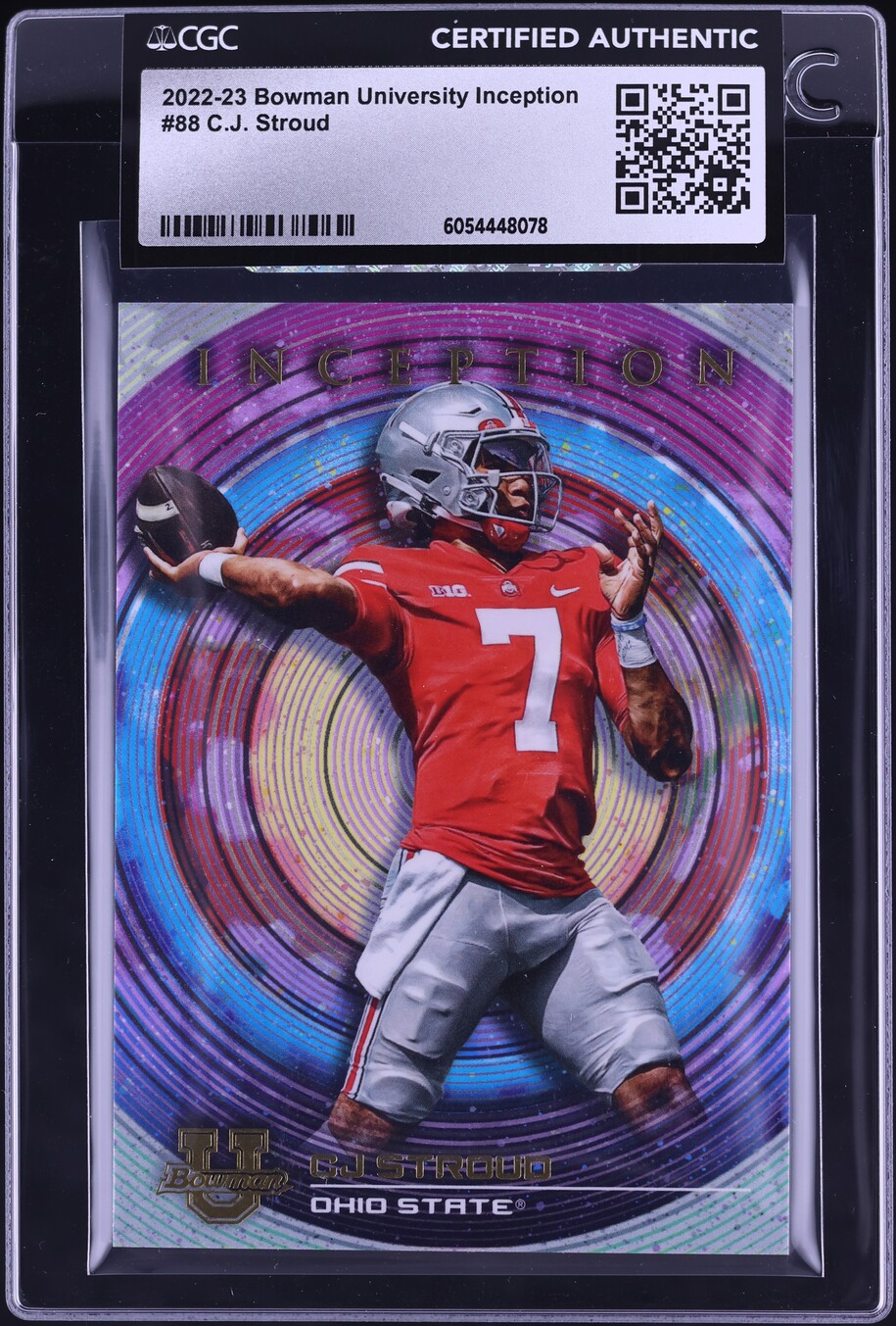 2022 Bowman University Inception C.J. Stroud ROOKIE #88 CGC AUTH