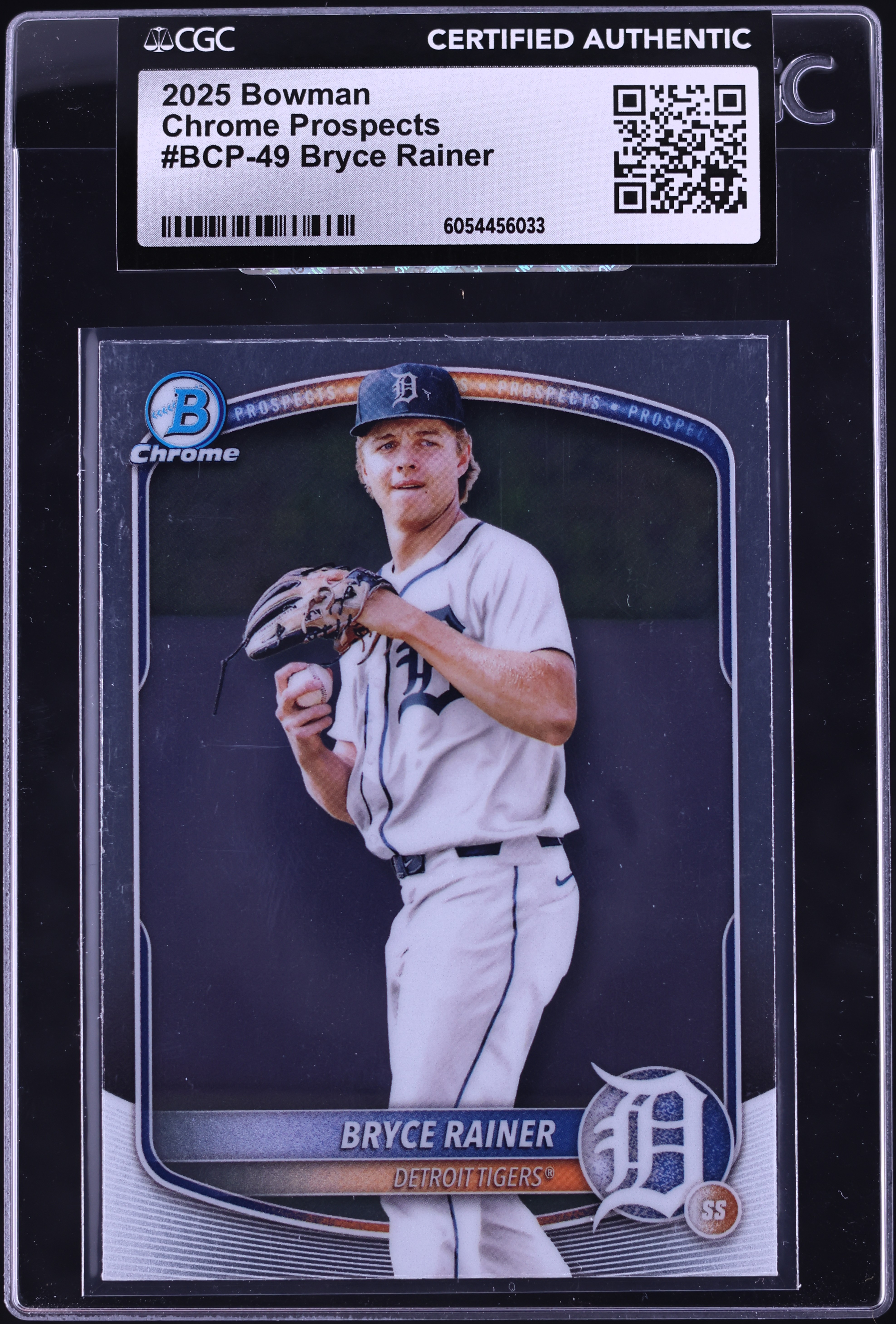2025 Bowman Chrome Bryce Rainer PROSPECT #BCP-49 CGC AUTH on 