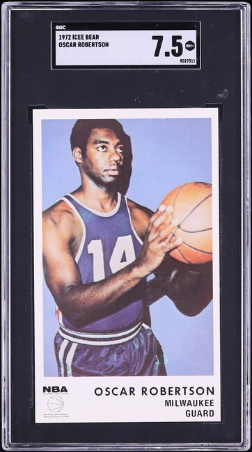 1972 Icee Bear Basketball Oscar Robertson SGC 7.5 NRMT+