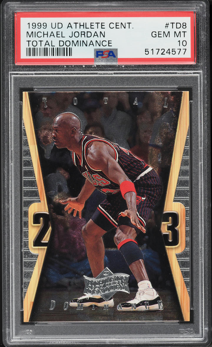 1999 Upper Deck MJ Athlete Of The Century Total Dominance Michael Jordan PSA 10