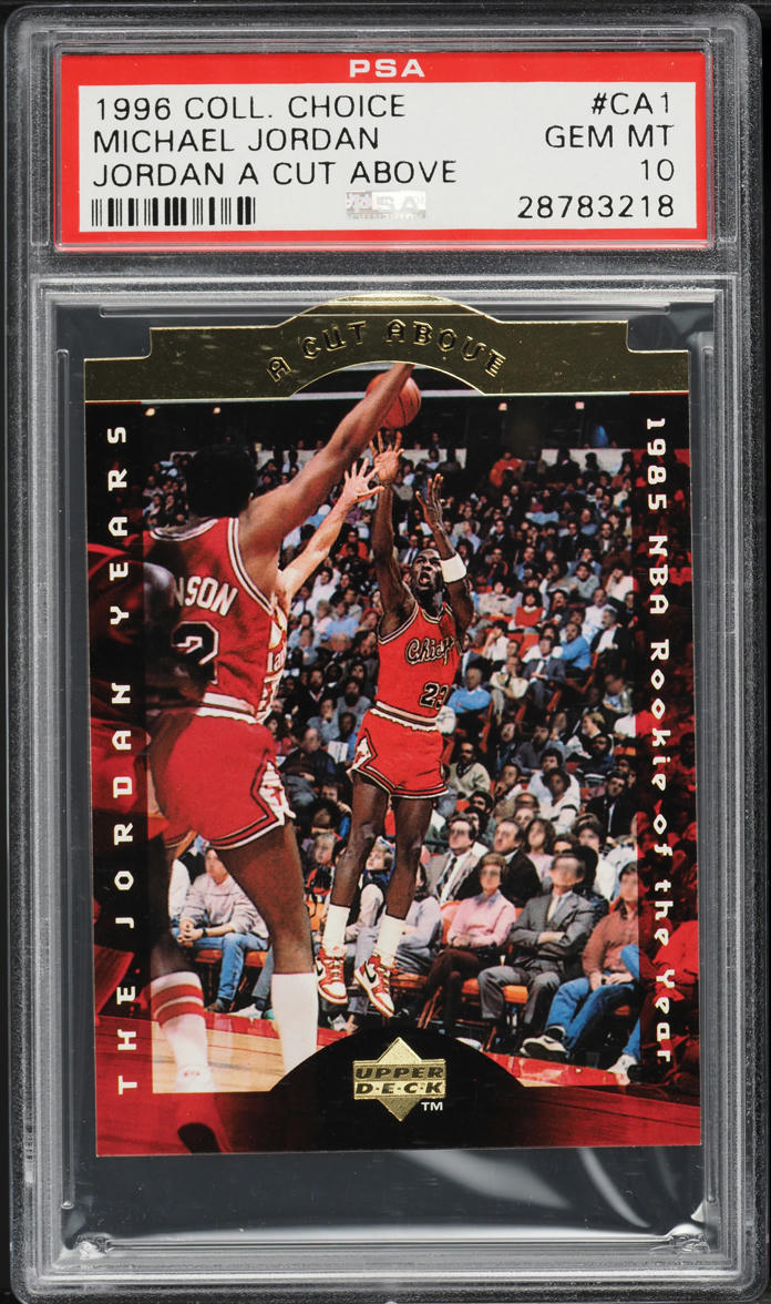 1996 Collector's Choice A Cut Above Die-Cut Michael Jordan #CA1 PSA 10 GEM MINT