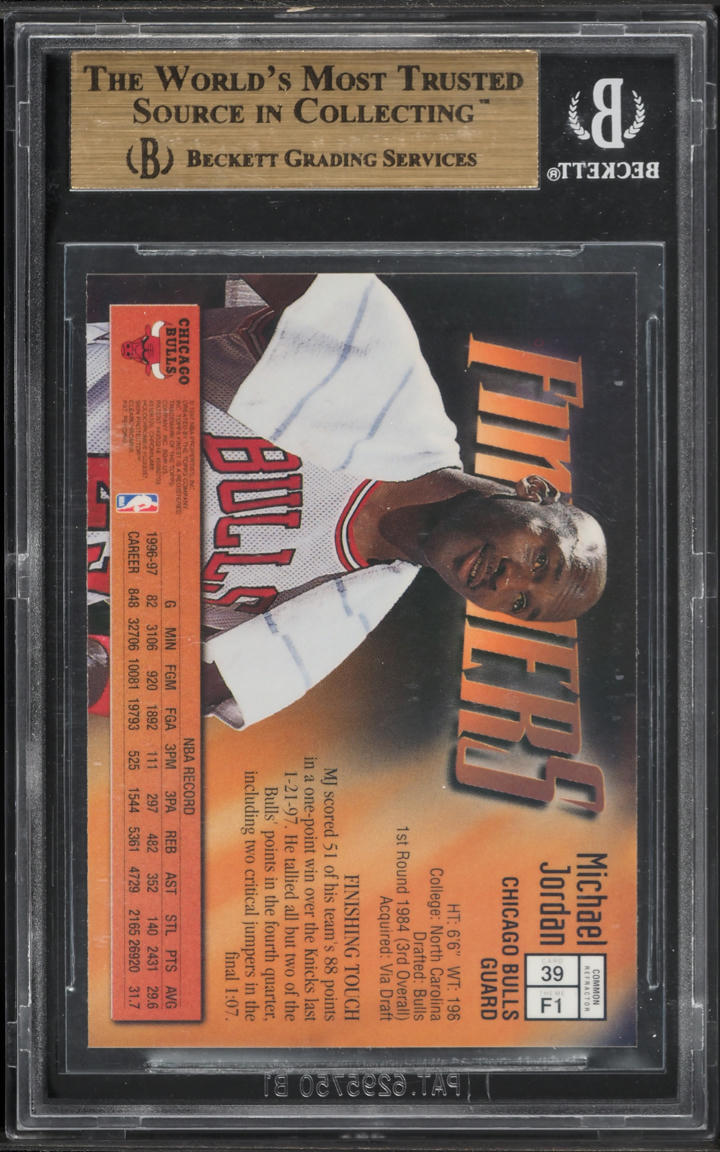 1997 Finest Refractor Michael Jordan #39 BGS 9.5 GEM MINT