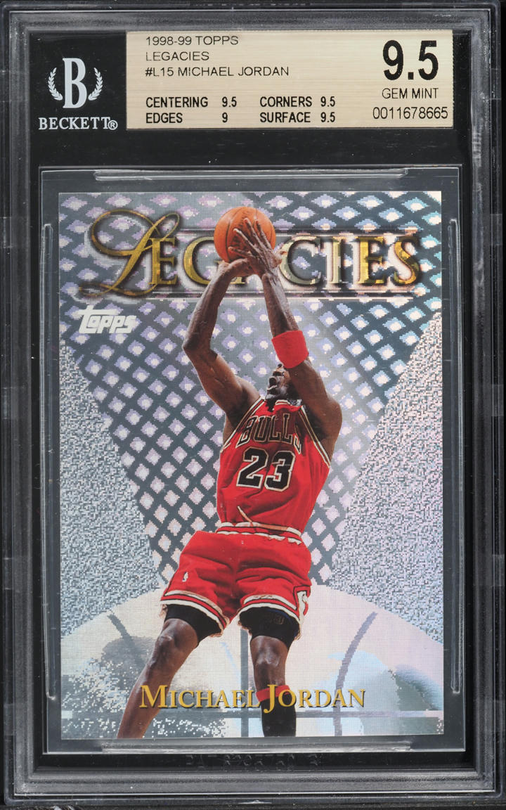 1998 Topps Legacies Michael Jordan #L15 BGS 9.5 GEM MINT