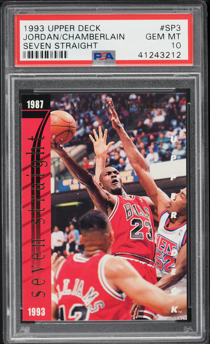 1993 Upper Deck Seven Straight Michael Jordan Wilt Chamberlain #SP3 PSA 10 GEM