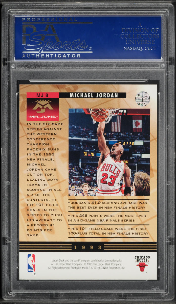 1993 Upper Deck Mr. June Michael Jordan #MJ8 PSA 10 GEM MINT