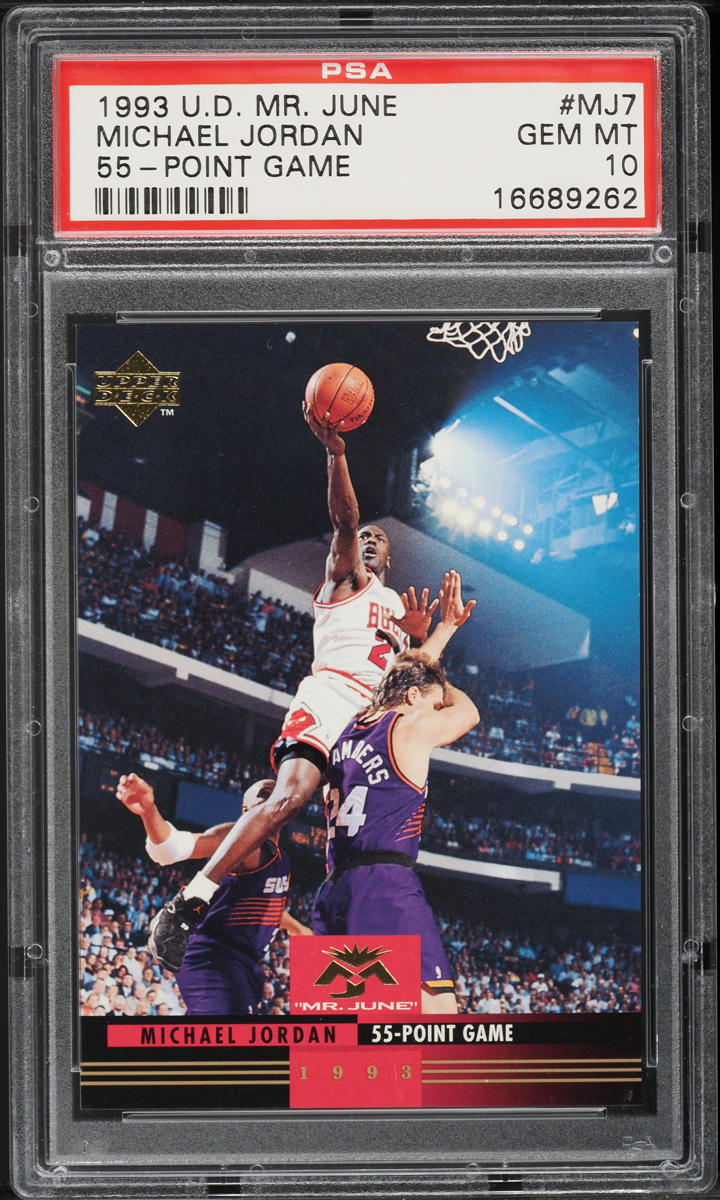 1993 Upper Deck Mr. June 55-Point Game Michael Jordan #MJ7 PSA 10 GEM MINT