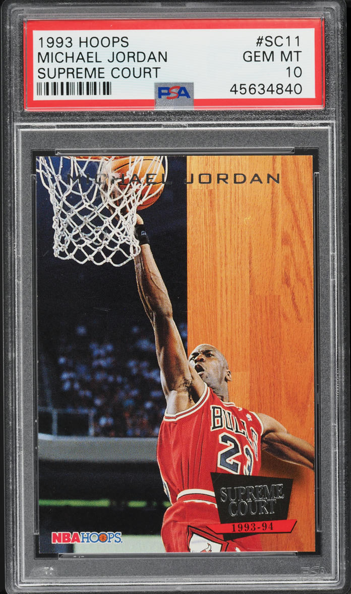 1993 Hoops Supreme Court Michael Jordan #SC11 PSA 10 GEM MINT