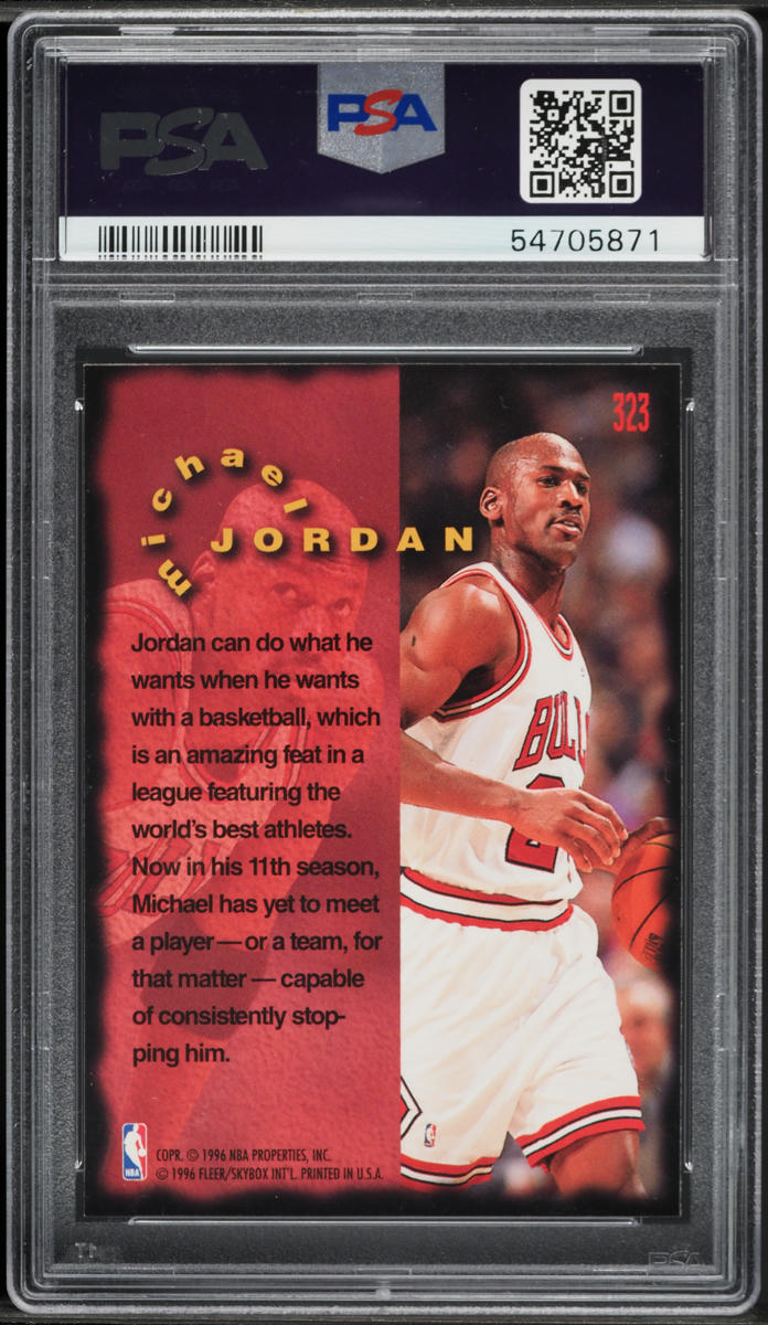 1995 Fleer Basketball Michael Jordan #323 PSA 10 GEM MINT