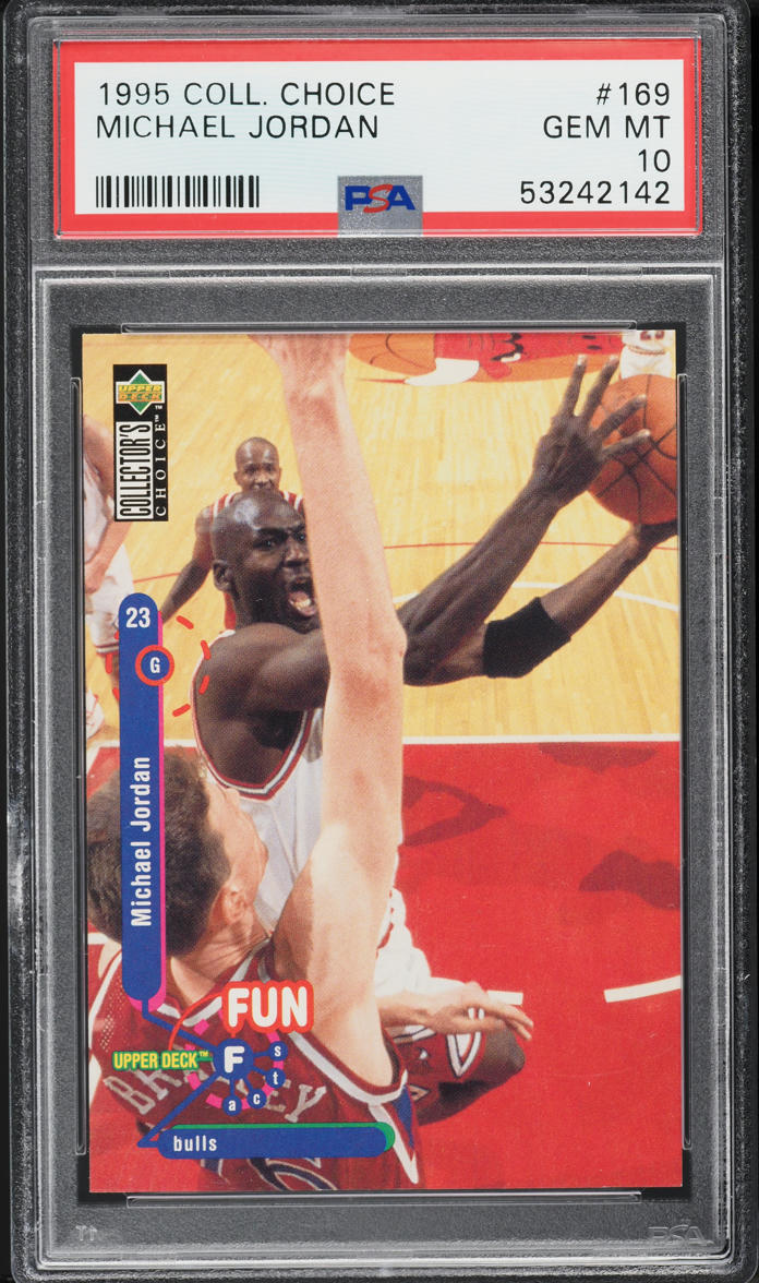 1995 Collector's Choice Michael Jordan #169 PSA 10 GEM MINT