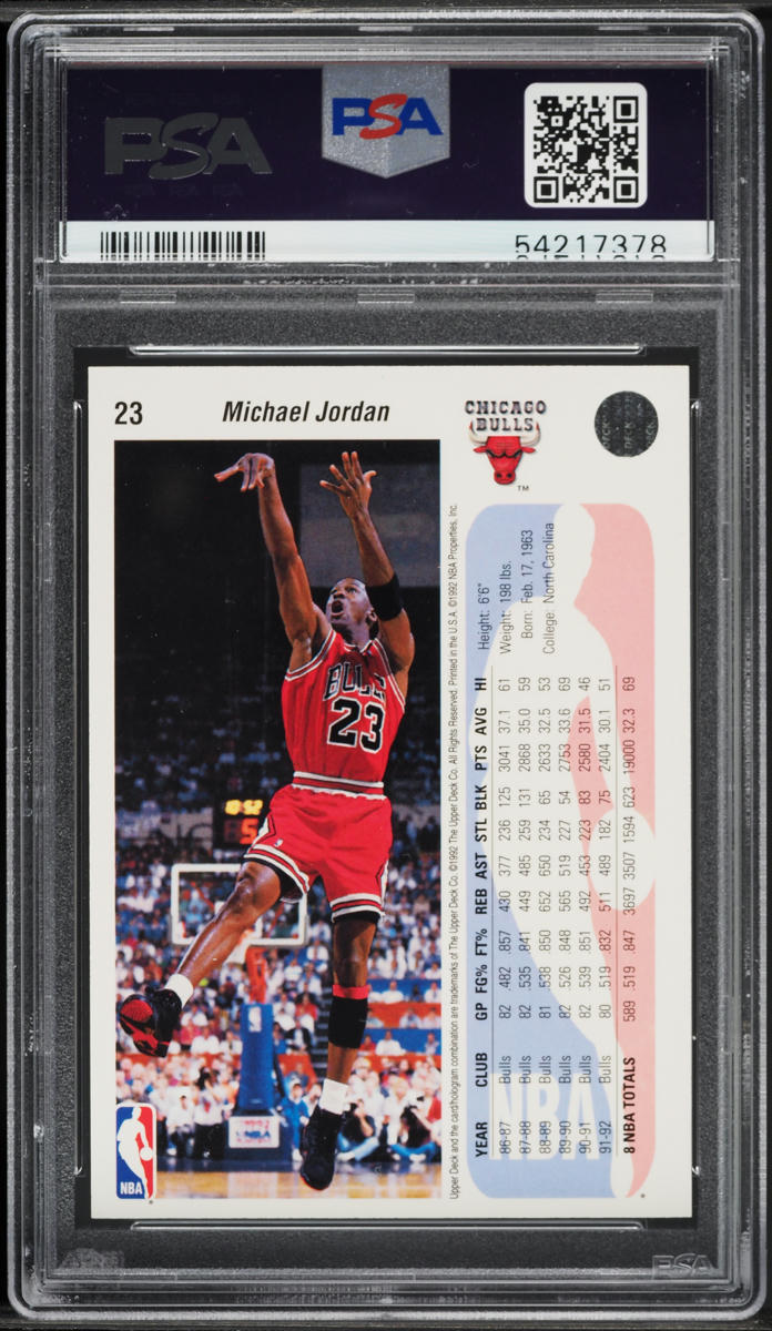 1994 Upper Deck Jordan 92-93 He's Back Reprints Michael Jordan #23 PSA 10