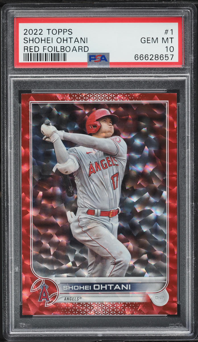 Shohei 2022 Topps Red Foilboard Shohei Ohtani /199 #1 PSA 10 GEM MINT on