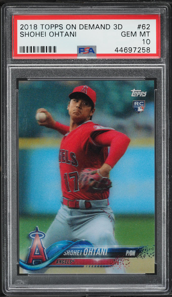 2018 Topps On Demand 3D Shohei Ohtani ROOKIE #62 PSA 10 GEM MINT