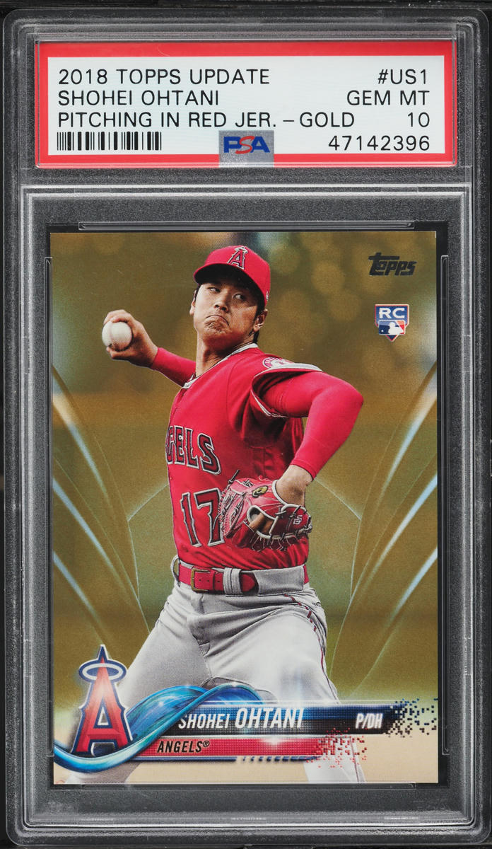2018 Topps Update Gold Shohei Ohtani ROOKIE /2018 #US1 PSA 10 GEM