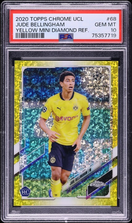 2020 Topps Chrome UCL Yellow Mini Diamond Refractor Jude