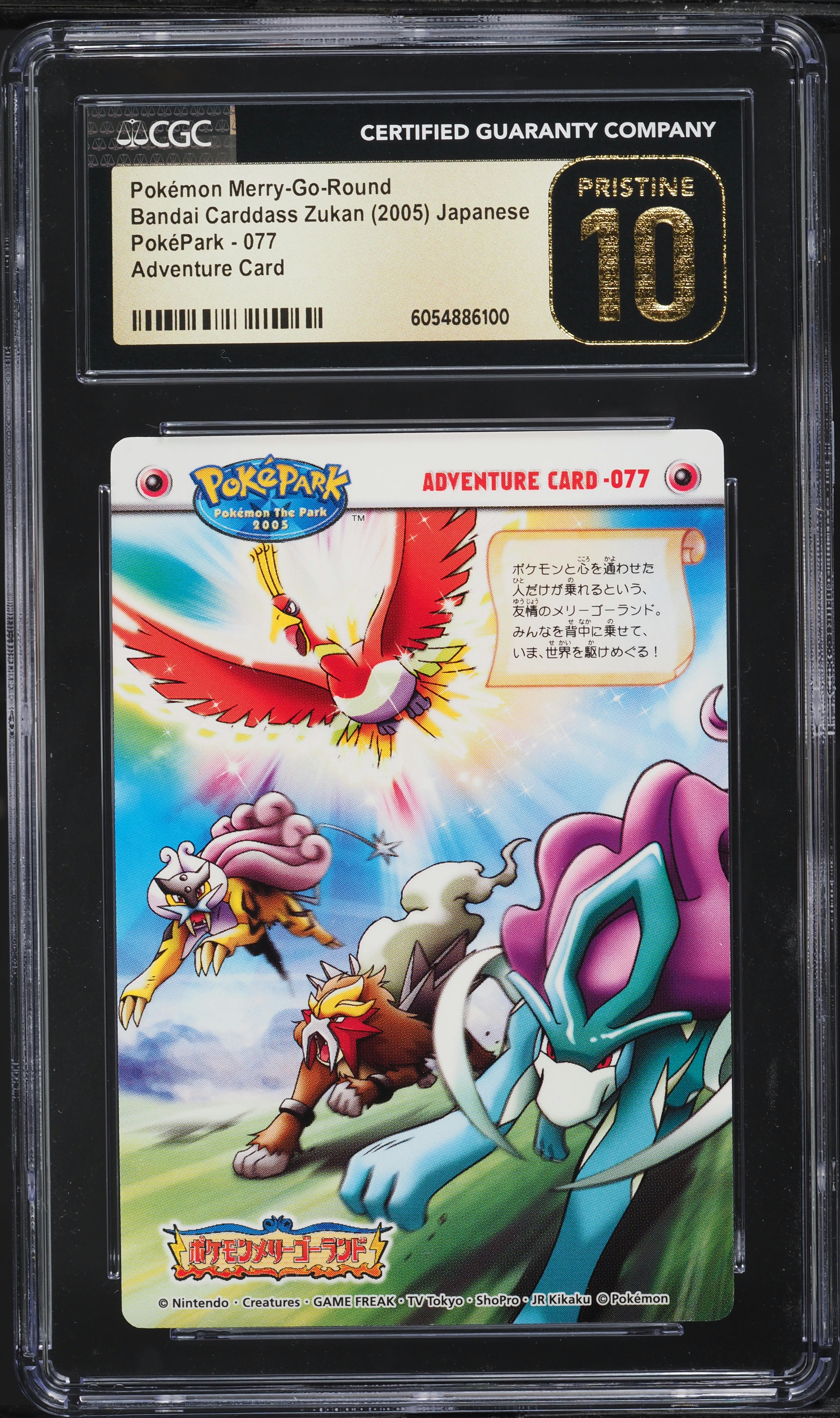2005 Pokemon Japanese Bandai Carddass Zukan PokePark Merry-Go