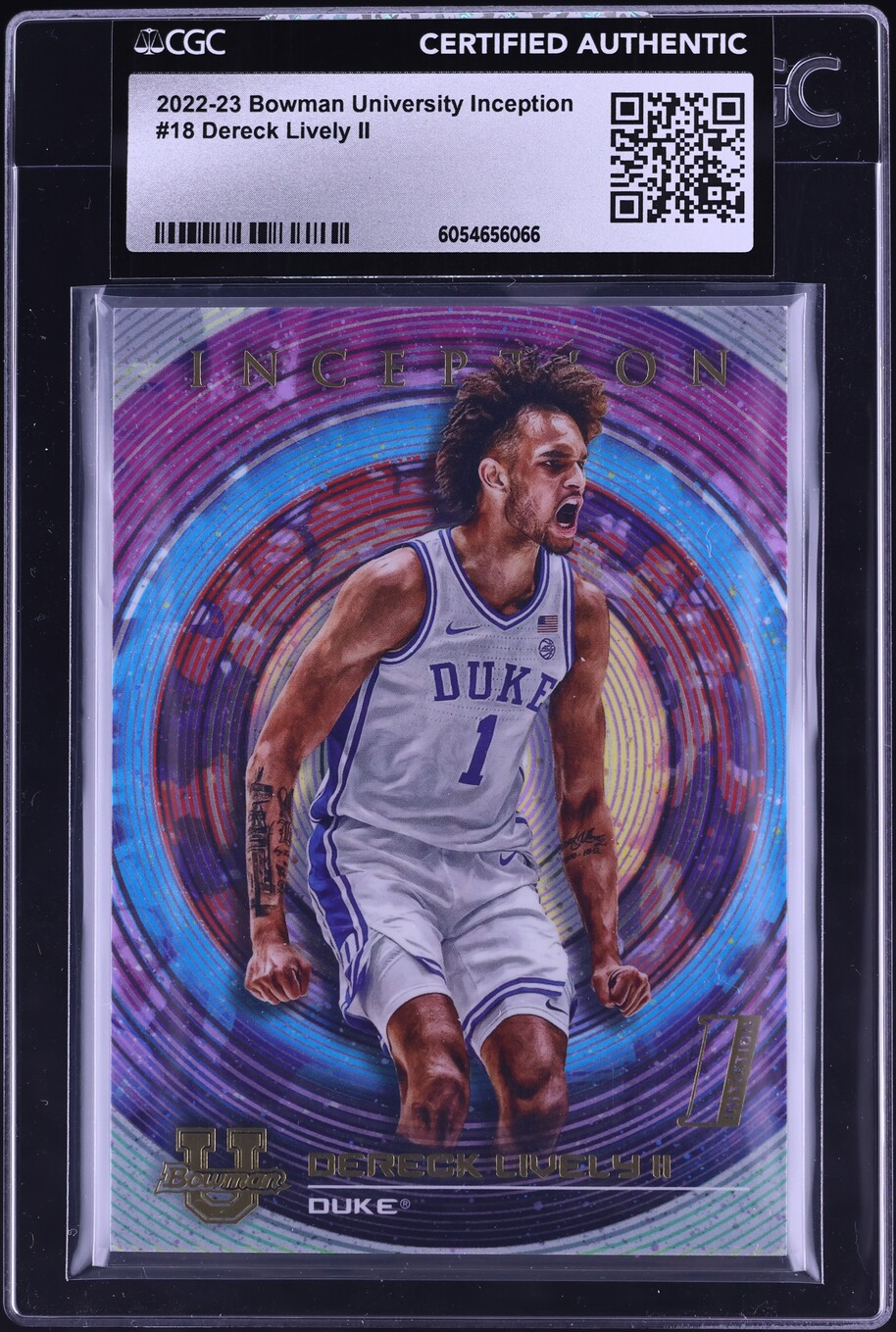 2022 Bowman University Inception Dereck Lively II ROOKIE #18 CGC AUTH