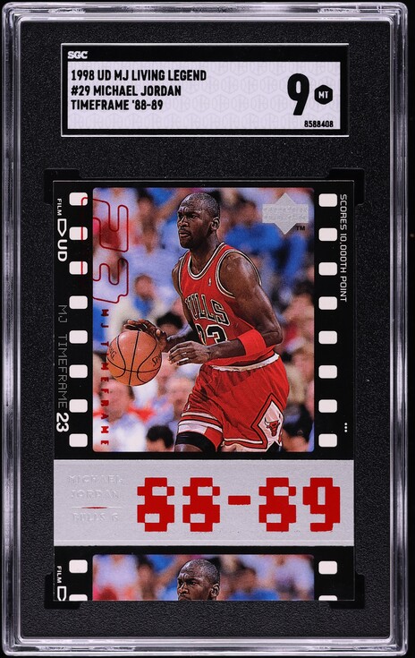 1998 Upper Deck MJ Living Legend Timeframe Michael Jordan #29 SGC