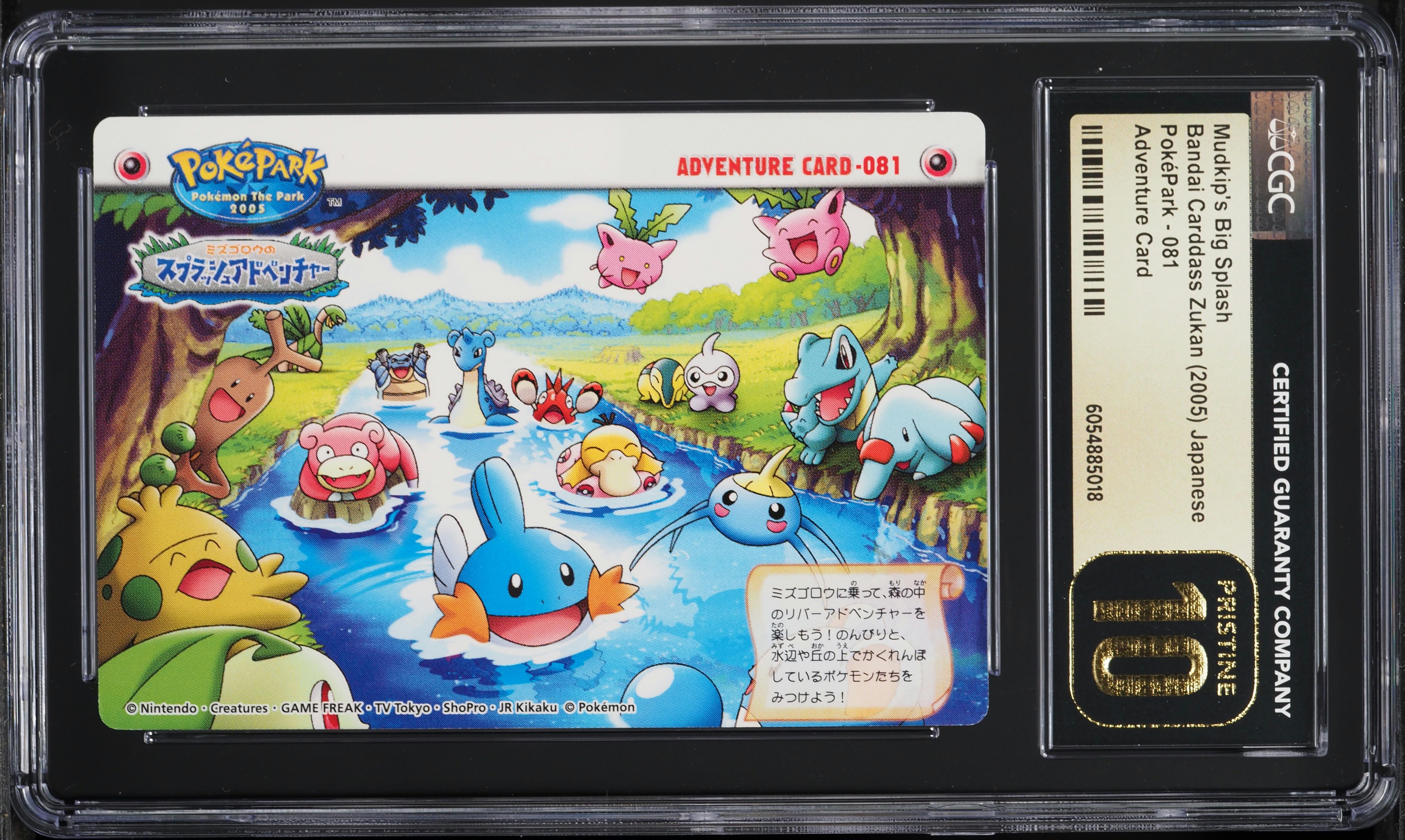 2005 Pokemon Japanese Bandai Carddass Zukan PokePark Mudkip's Big