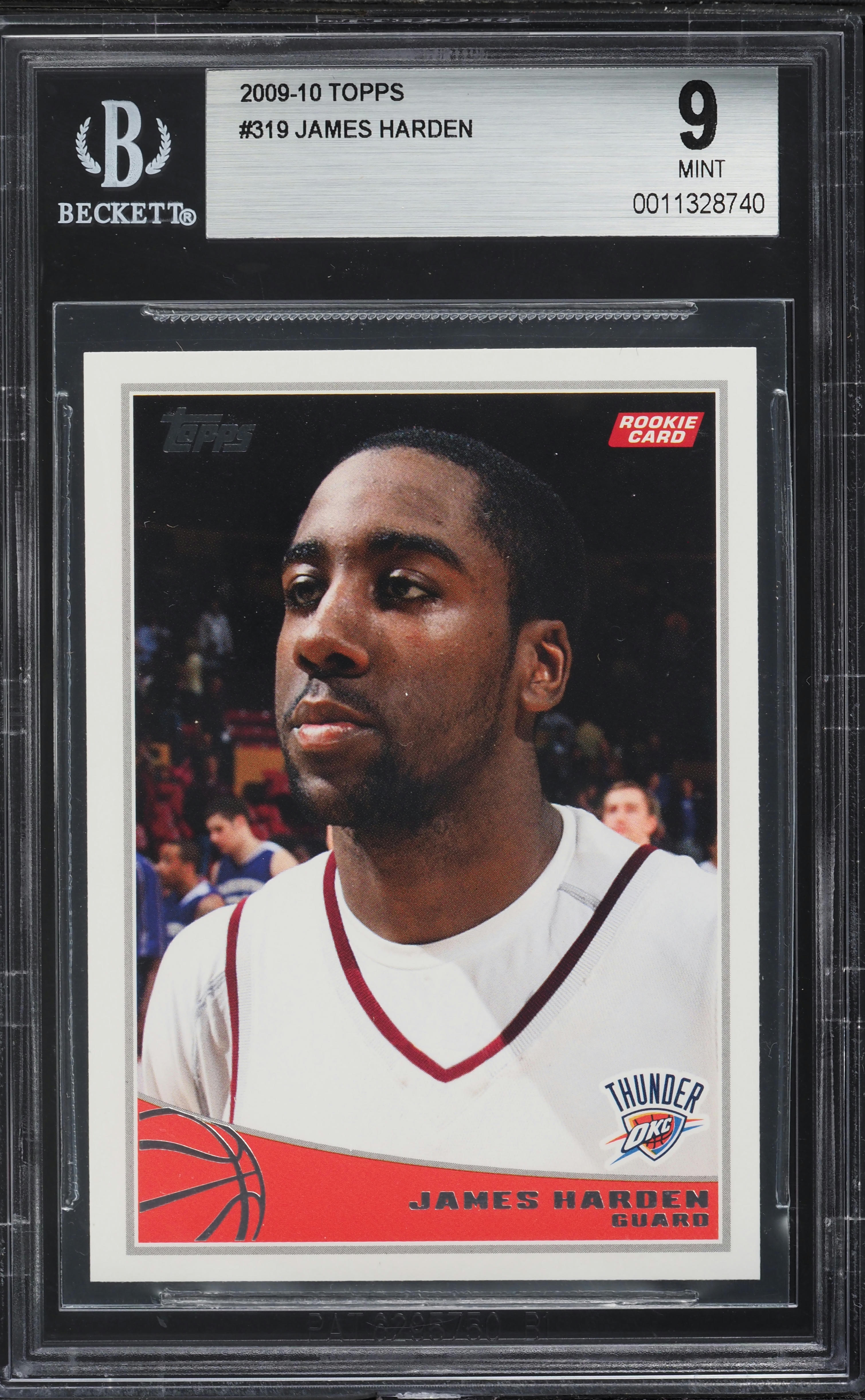 2009 Topps Basketball James Harden ROOKIE #319 BGS 9 MINT on