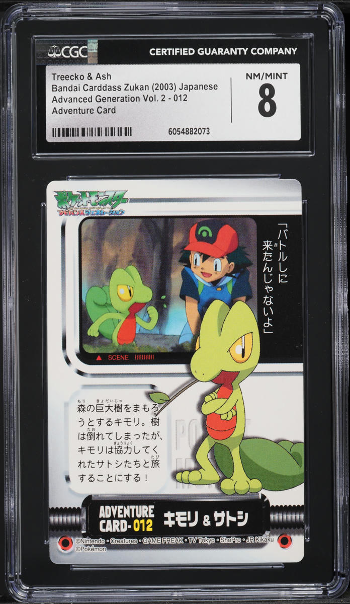 2003 Pokemon Japanese Bandai Carddass Zukan Adventure Card Treecko