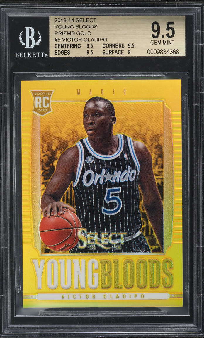 2013 Select Young Bloods Gold Prizm Victor Oladipo ROOKIE 1/10 #5 BGS 9.5 GEM
