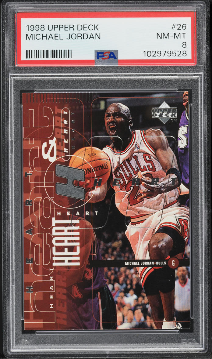 1998 Upper Deck Basketball Michael Jordan #26 PSA 8 NM-MT