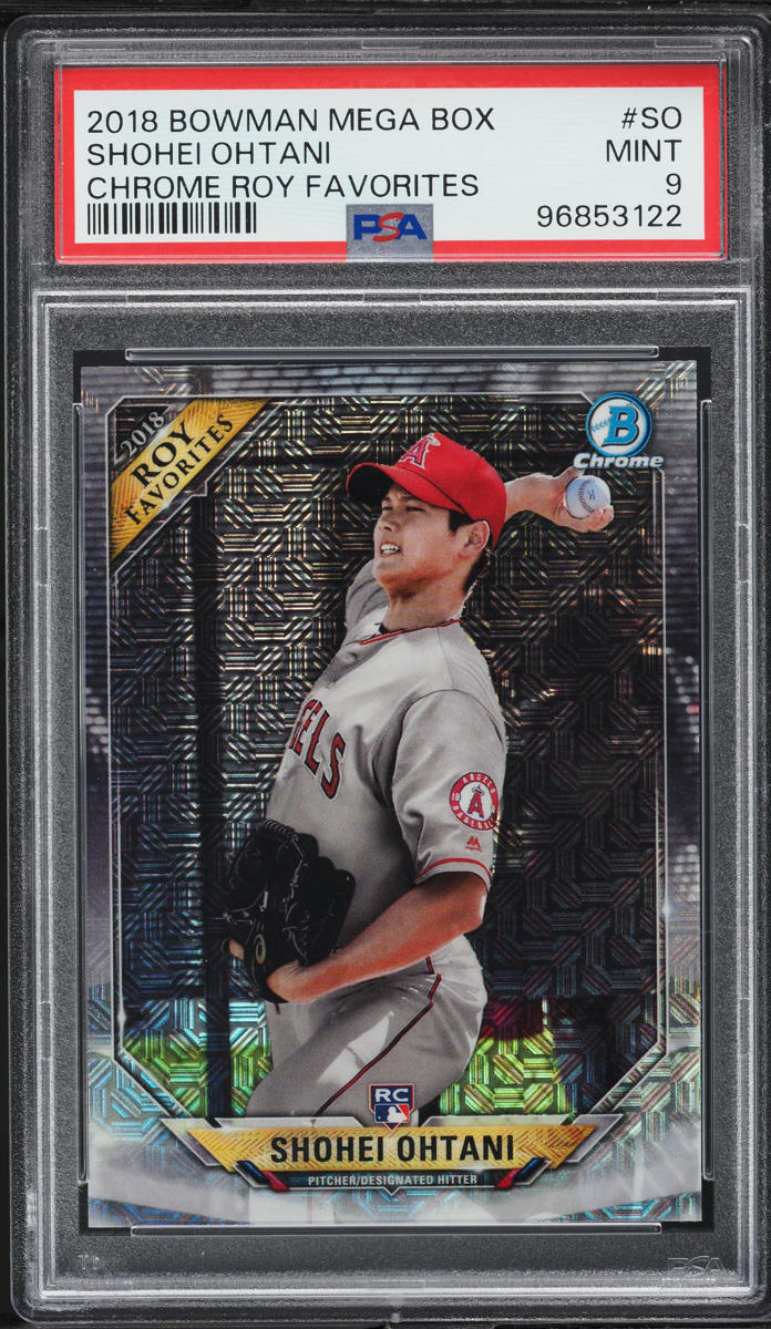 2018 Bowman Chrome Mega Box ROY Favorites Shohei Ohtani ROOKIE #ROYF-SO PSA 9 MINT