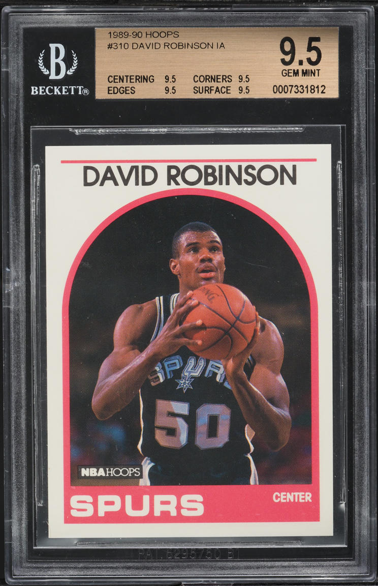 1989 Hoops David Robinson ROOKIE #310 BGS 9.5 GEM MINT