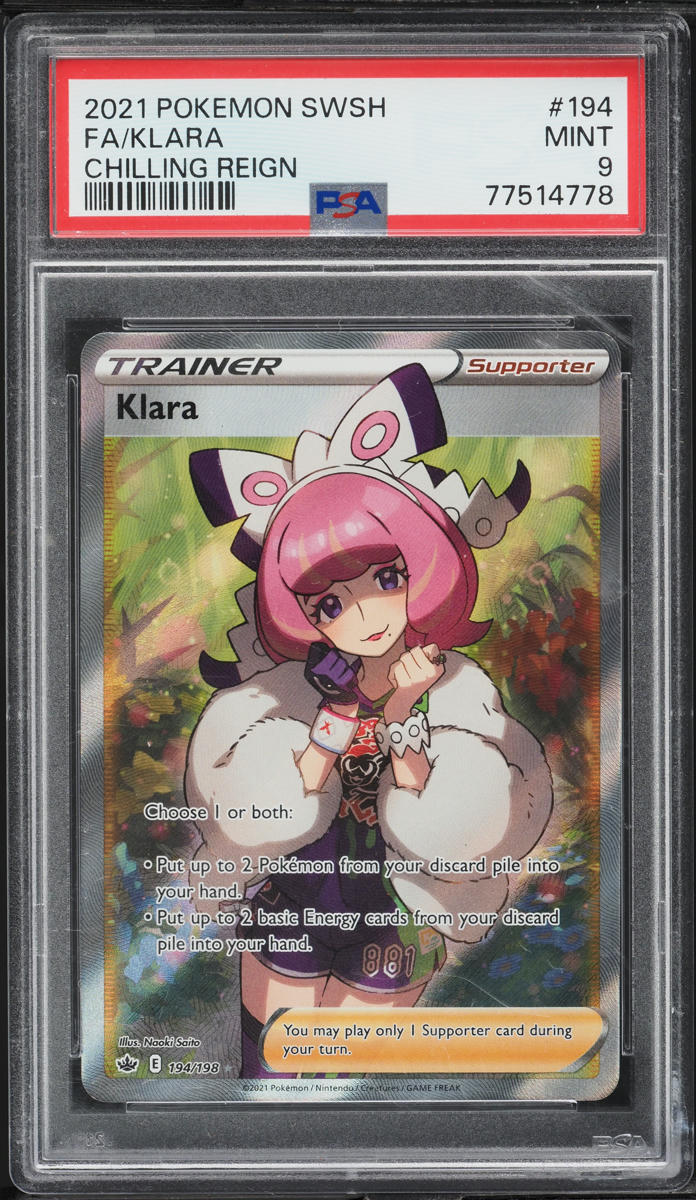 klara pokemon card value 217/198 Swsh06: Sword & Shield - Chilling Reign for sale SWSH06 Chilling Reign Reverse Holofoil and all of our other affordable retro video games 2021 Pokemon Sword & Shield