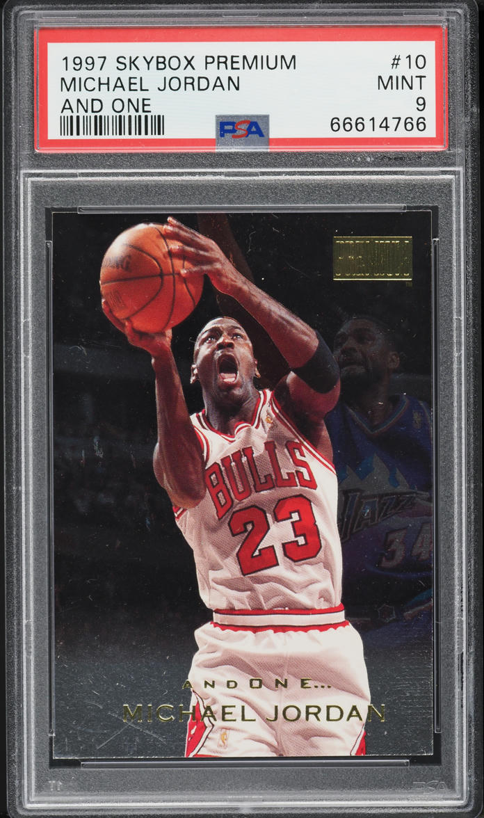 1997 Skybox Premium And One Michael Jordan #10 PSA 9 MINT