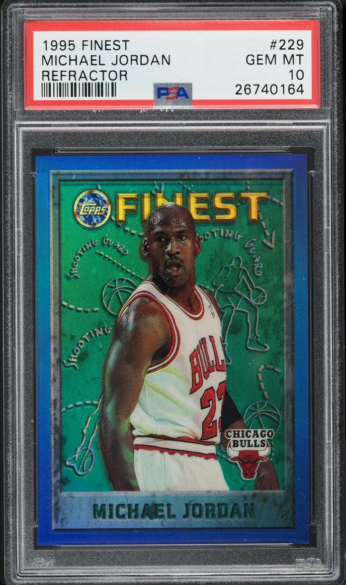1995 Finest Refractor Michael Jordan #229 PSA 10 GEM MINT