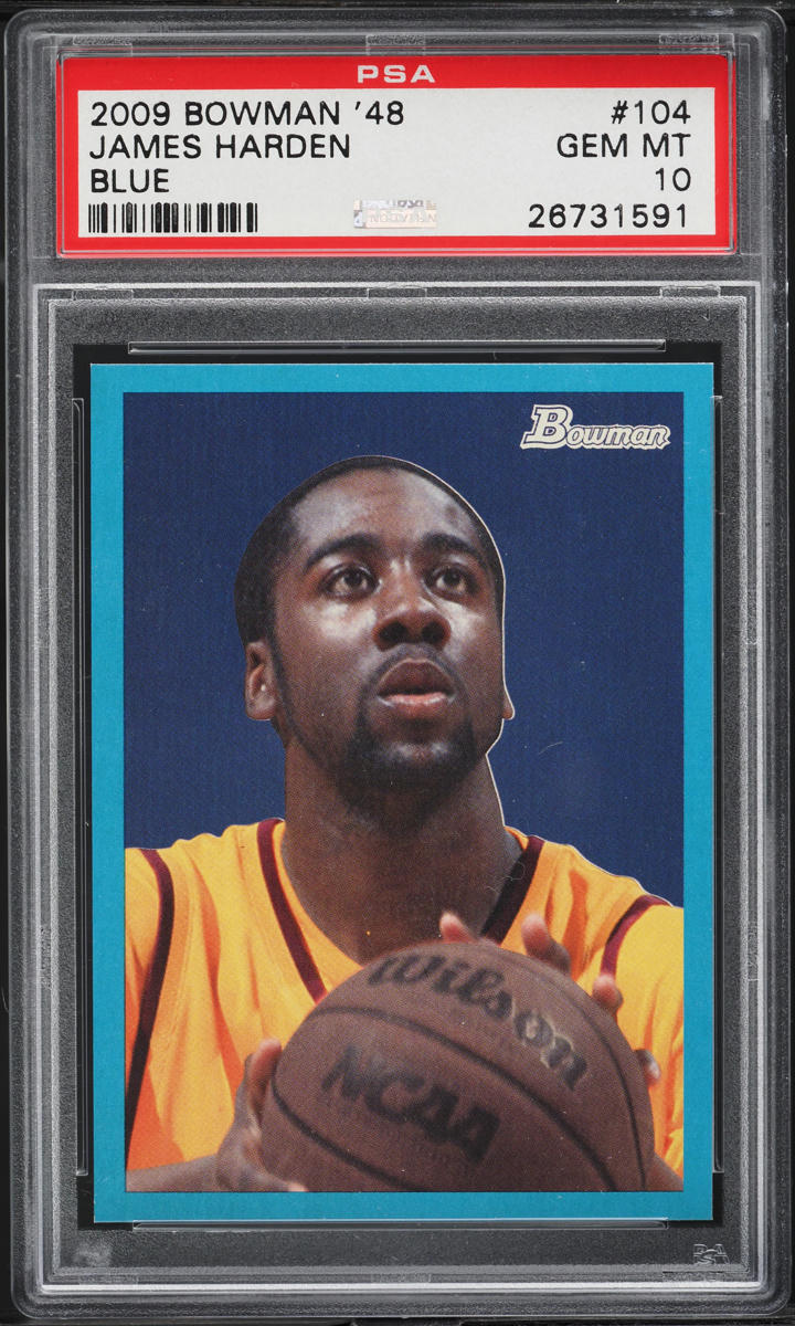 2009 Bowman '48 Blue James Harden ROOKIE /1948 #104 PSA 10 GEM MINT