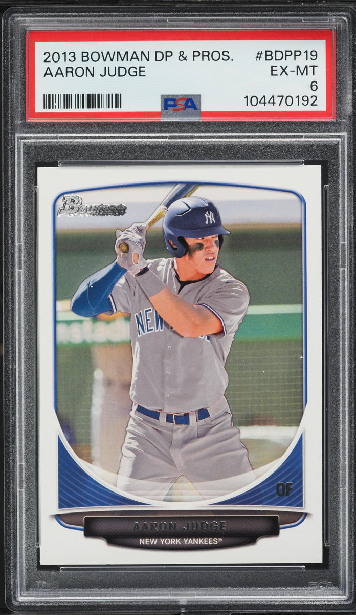 2013 Bowman Draft Picks & Prospects Aaron Judge PROSPECT #BDPP19 PSA 6 EXMT