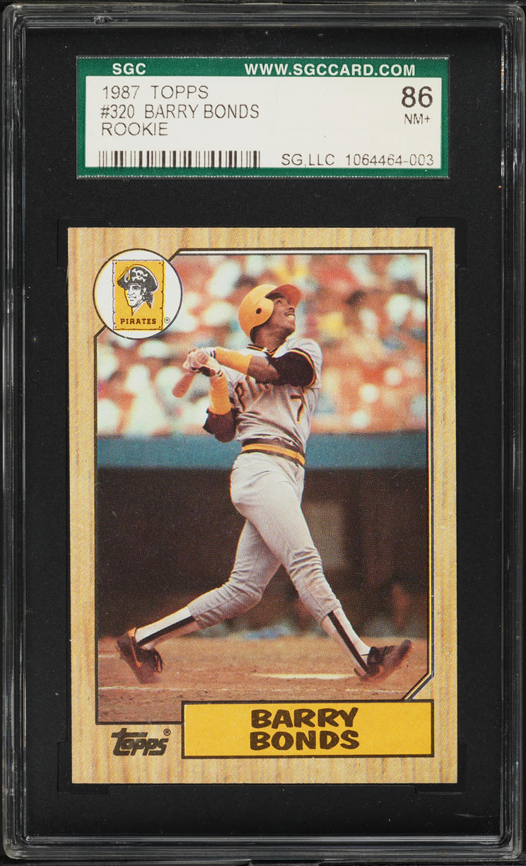 1987 Topps Barry Bonds ROOKIE #320 SGC 7.5 NRMT+