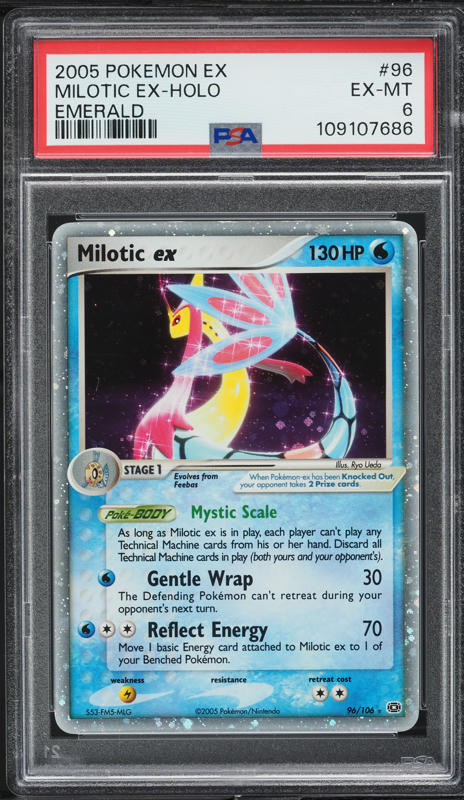 2005 Pokemon EX Emerald Holo Milotic Ex #96 PSA 6 EXMT on Fanatics