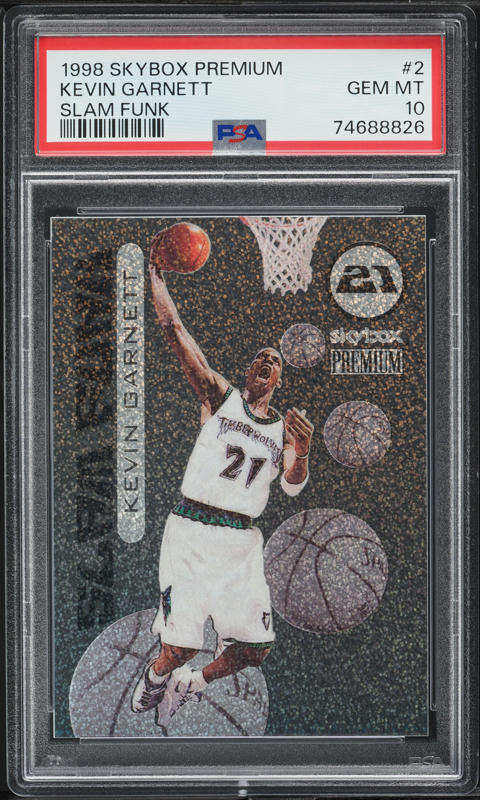 1998 Flair Showcase Takeit2.Net Kevin Garnett /1000 #7 PSA 8 NM-MT 