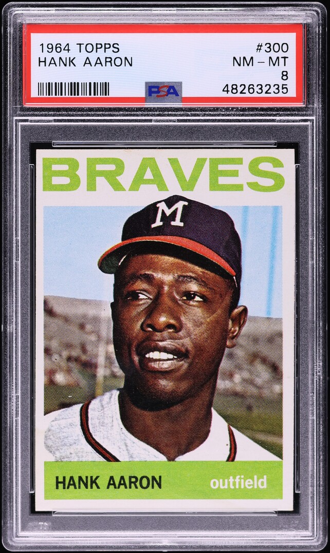 1964 Topps Hank Aaron #300 PSA 8 NM-MT