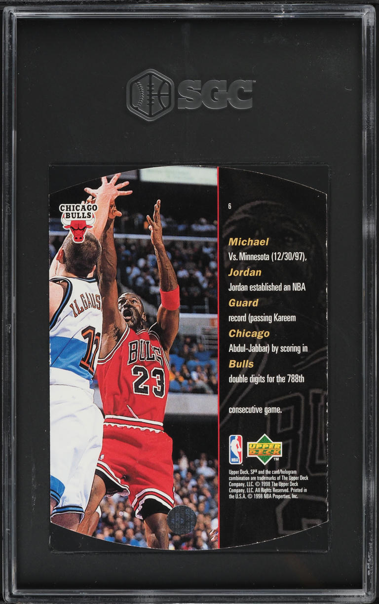 1997 SPx Sky Michael Jordan #6 SGC 8 NM-MT