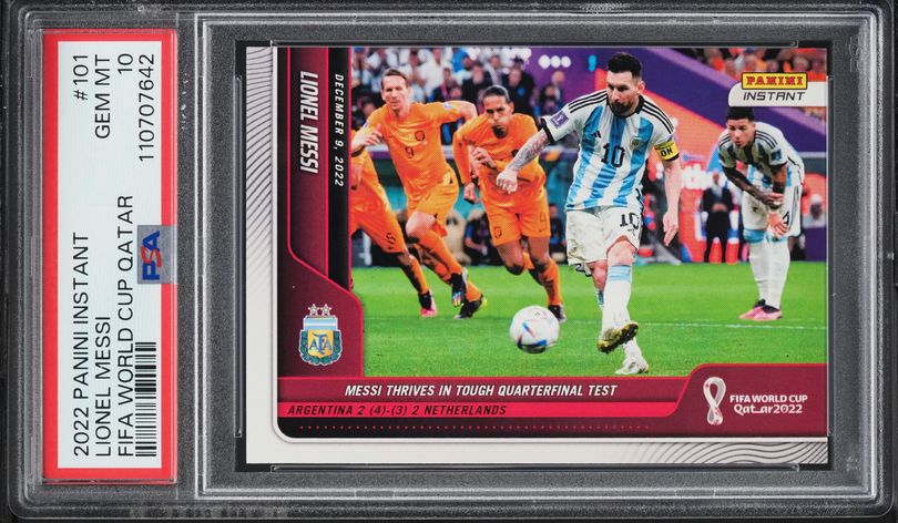 2022 Panini Instant FIFA World Cup Qatar Lionel Messi /1487 #101