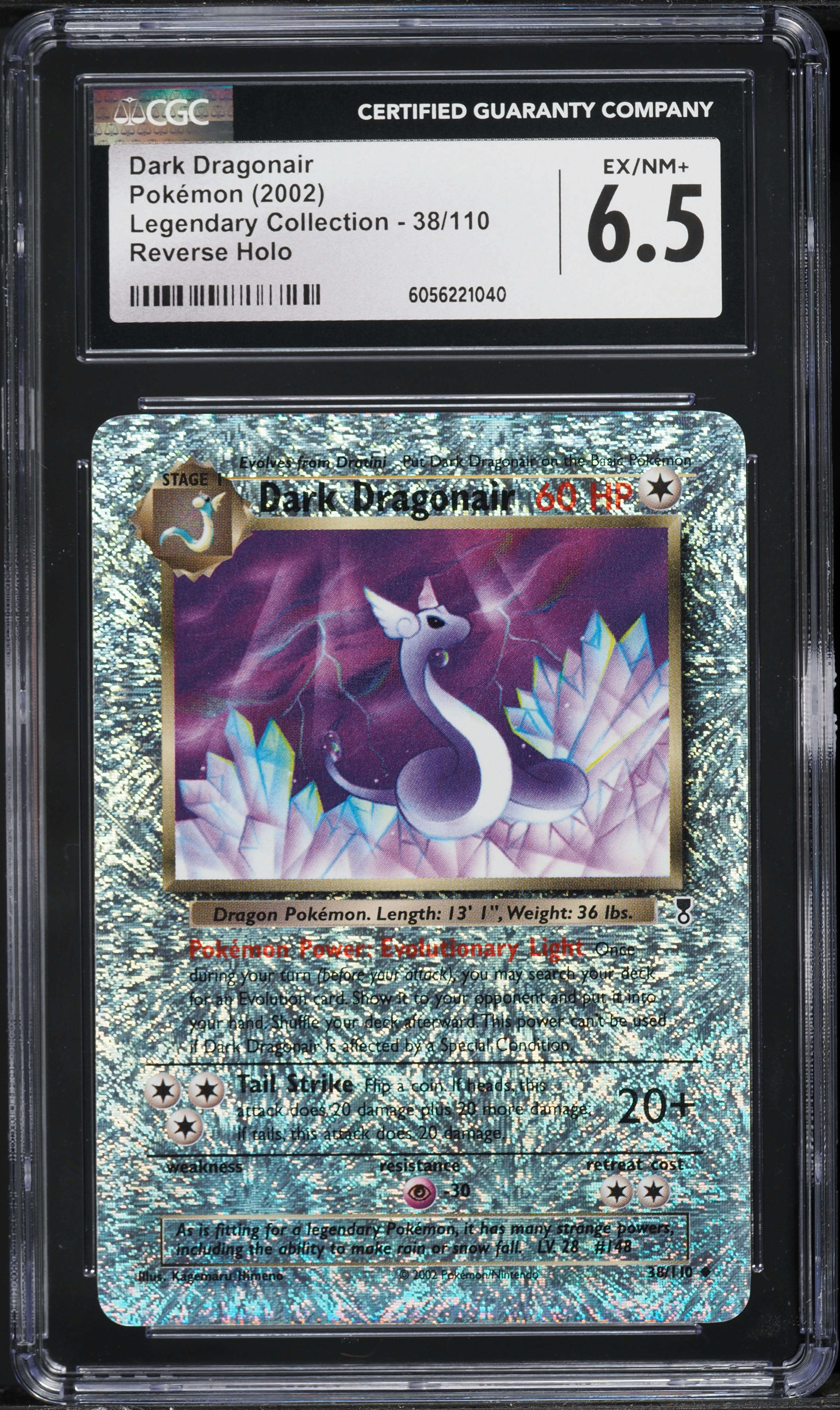 2002 Pokemon Legendary Collection Reverse Holo Dark Dragonair #38