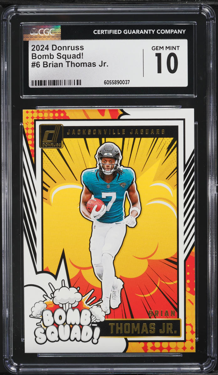 2024 Donruss Bomb Squad! Brian Thomas Jr. ROOKIE #6 CGC 10 GEM MINT