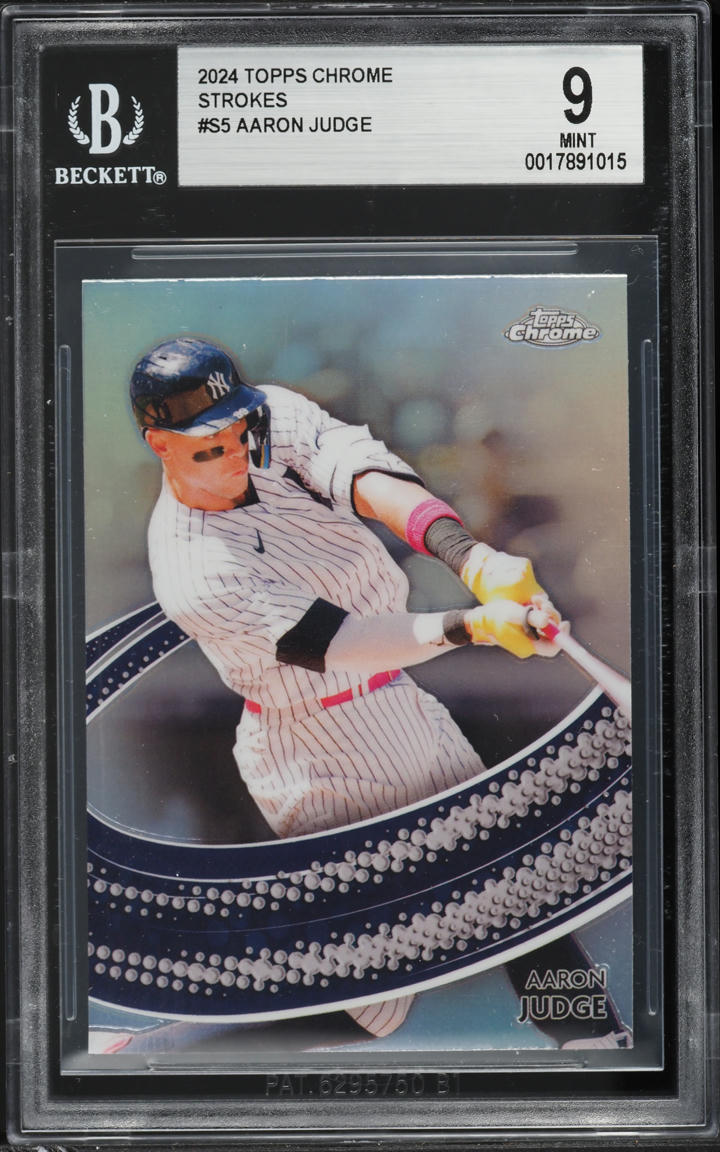 2024 Topps Chrome Strokes Aaron Judge #S-5 BGS 9 MINT
