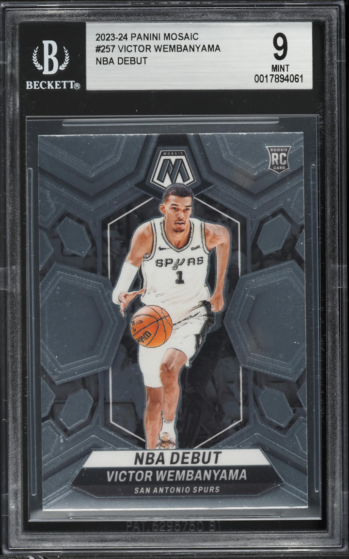 2023 Panini Mosaic Victor Wembanyama ROOKIE #257 BGS 9 MINT