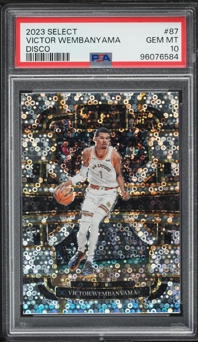 2023 Panini Select Concourse Disco Victor Wembanyama ROOKIE #87 PSA 10 GEM MINT